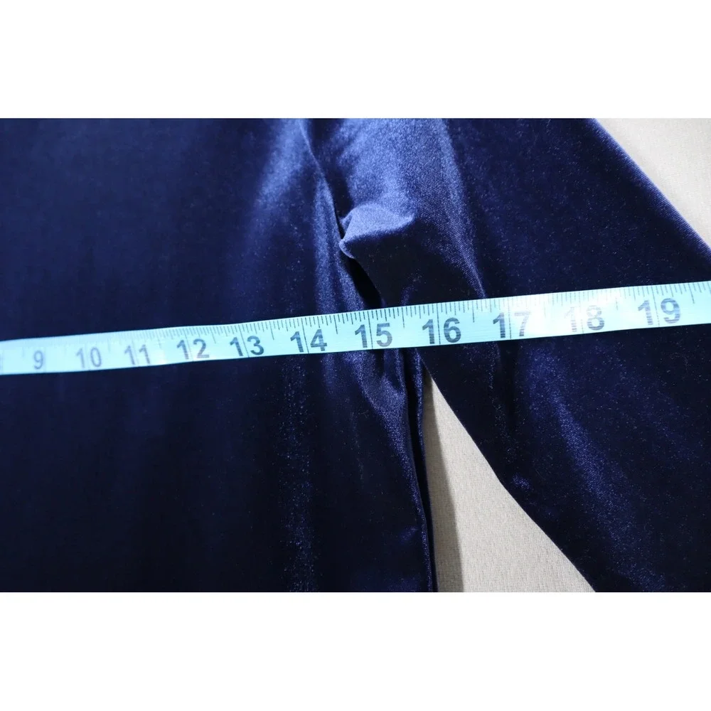 Bonnie Jean Big Girls Long Sleeve Velvet Bodice with Plaid Skirt Dress‎ - Navy
